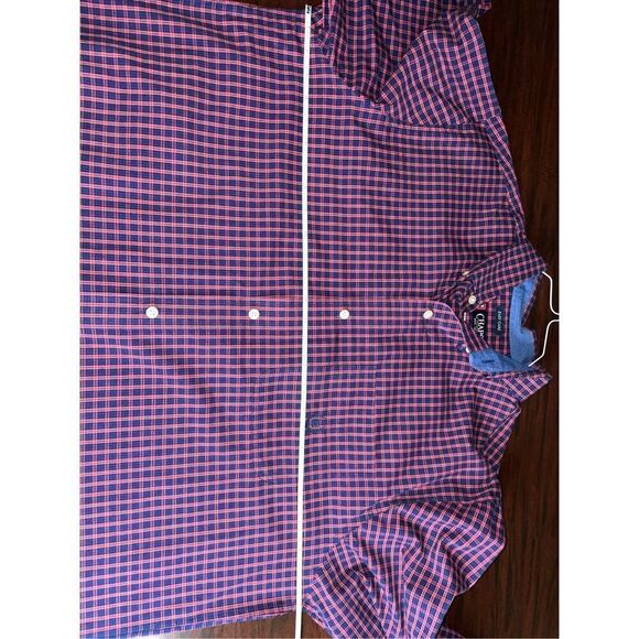 Chaps Mens Plaid Button Down Dress Shirt Size X-Large Tall - Picture 7 of 8
